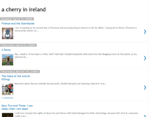 Tablet Screenshot of acherryinireland.blogspot.com