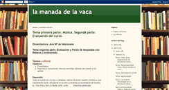 Desktop Screenshot of lamanadadelavaca.blogspot.com