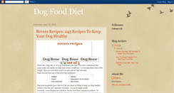 Desktop Screenshot of bestdogfooddiets.blogspot.com
