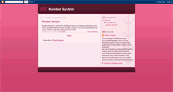 Desktop Screenshot of numbersystem.blogspot.com