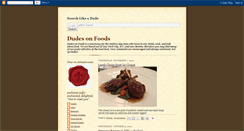 Desktop Screenshot of dudesonfoods.blogspot.com