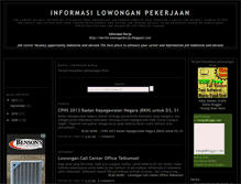 Tablet Screenshot of berita-lowongankerja.blogspot.com