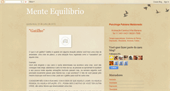 Desktop Screenshot of menteequilibrio.blogspot.com