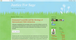 Desktop Screenshot of justiceforsage.blogspot.com