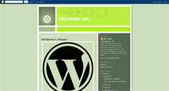 Desktop Screenshot of alexirwin.blogspot.com