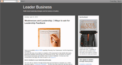 Desktop Screenshot of leaderbusiness.blogspot.com