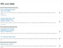 Tablet Screenshot of nflliveodds.blogspot.com