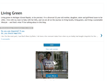 Tablet Screenshot of livinggreeninmichigan.blogspot.com