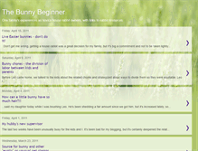 Tablet Screenshot of bunnybeginner.blogspot.com