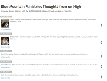 Tablet Screenshot of bluemountainministries.blogspot.com