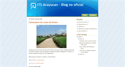 Desktop Screenshot of itsacayucan.blogspot.com