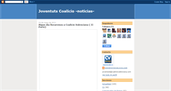 Desktop Screenshot of joventutscoalicio.blogspot.com
