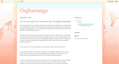 Desktop Screenshot of orglearnings.blogspot.com