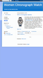 Mobile Screenshot of chronographwatch.blogspot.com