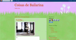 Desktop Screenshot of coisasdebailarina.blogspot.com