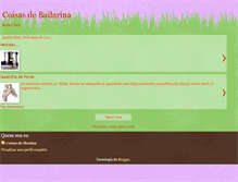 Tablet Screenshot of coisasdebailarina.blogspot.com