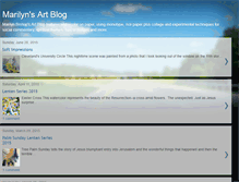 Tablet Screenshot of marilynsartblog.blogspot.com