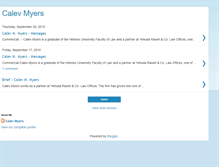 Tablet Screenshot of calev-myers.blogspot.com