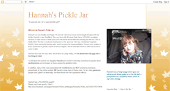 Desktop Screenshot of hannahspicklejar.blogspot.com