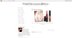 Desktop Screenshot of o-amor-nao-se-escreve.blogspot.com