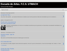 Tablet Screenshot of escuelaartes.blogspot.com