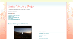 Desktop Screenshot of entreverdeyrojo.blogspot.com