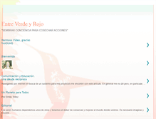 Tablet Screenshot of entreverdeyrojo.blogspot.com