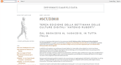 Desktop Screenshot of informaticaapplicata.blogspot.com
