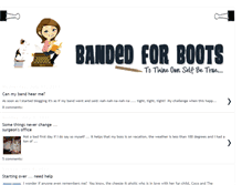 Tablet Screenshot of bandedforboots.blogspot.com