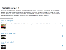 Tablet Screenshot of ferrari-illustrated.blogspot.com