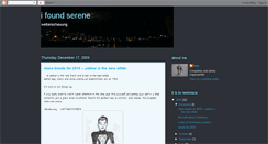 Desktop Screenshot of ifoundserene.blogspot.com