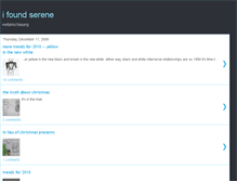 Tablet Screenshot of ifoundserene.blogspot.com