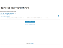 Tablet Screenshot of education-softwares.blogspot.com