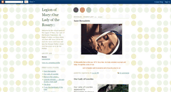 Desktop Screenshot of legionofmary-olrp.blogspot.com