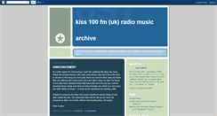 Desktop Screenshot of kiss100archive.blogspot.com