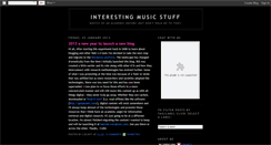 Desktop Screenshot of interestingmusicstuff.blogspot.com