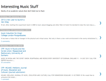 Tablet Screenshot of interestingmusicstuff.blogspot.com