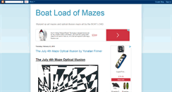 Desktop Screenshot of boat-load-maze-mazes.blogspot.com