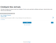 Tablet Screenshot of clickbankarrivals.blogspot.com