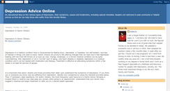 Desktop Screenshot of depressionadviceonline.blogspot.com