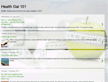 Tablet Screenshot of healthgal101.blogspot.com