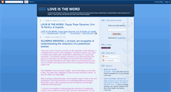 Desktop Screenshot of love-is-the-word.blogspot.com