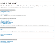 Tablet Screenshot of love-is-the-word.blogspot.com