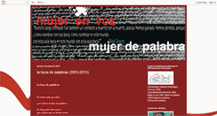 Desktop Screenshot of mujerenvoz.blogspot.com