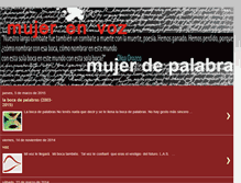Tablet Screenshot of mujerenvoz.blogspot.com