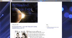 Desktop Screenshot of fictionandscienceexpo.blogspot.com