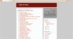 Desktop Screenshot of indexofmusic.blogspot.com