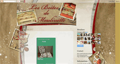 Desktop Screenshot of boitesdemoulinette.blogspot.com