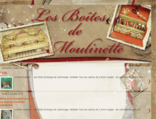 Tablet Screenshot of boitesdemoulinette.blogspot.com