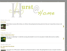 Tablet Screenshot of hurstathome.blogspot.com